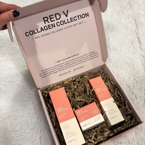 LAPCOS | Red Vegan Collagen 3-Step Set NEW IN BOX - Picture 6 of 12